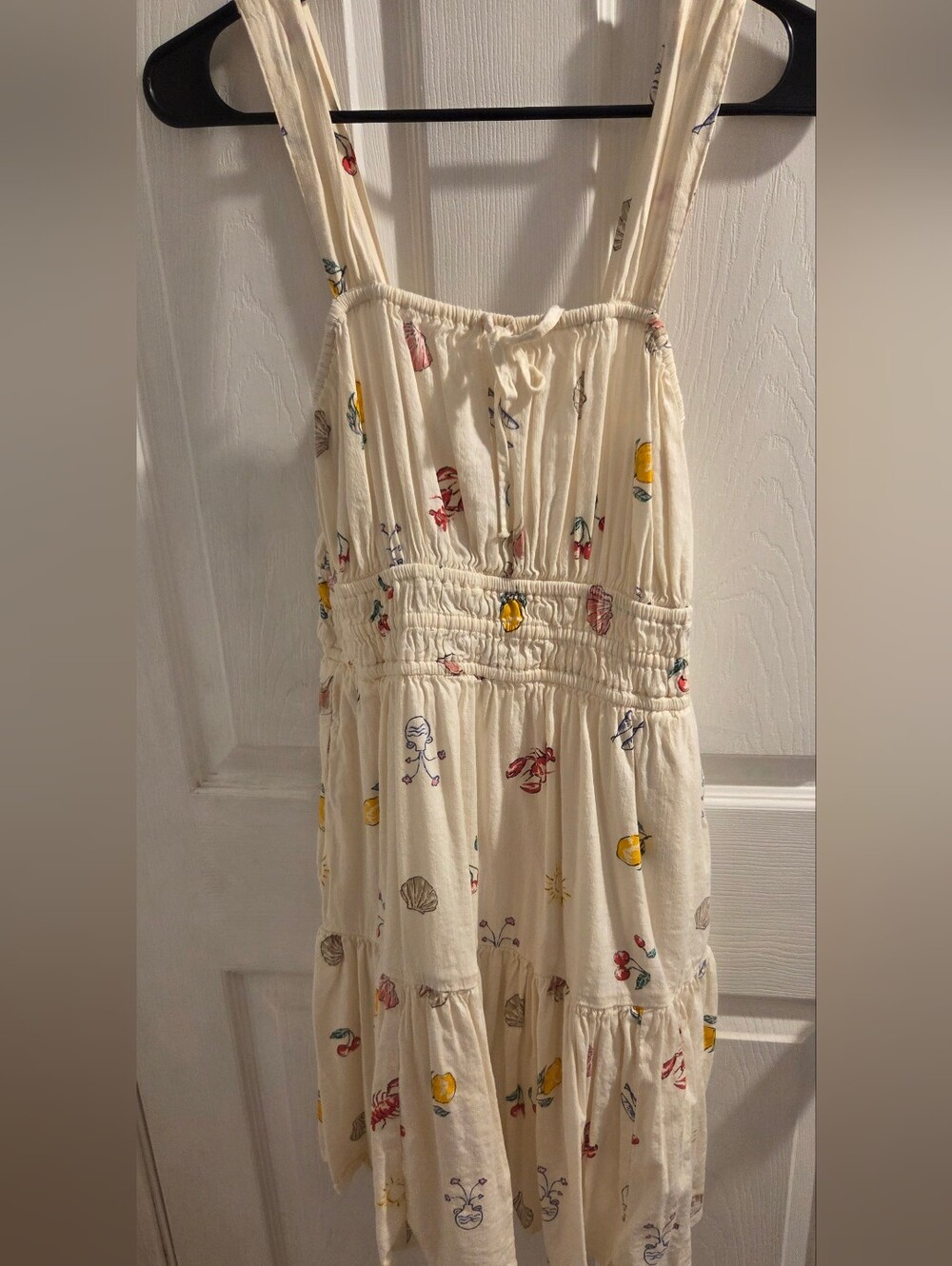 GAP Cream Tiered Sundress